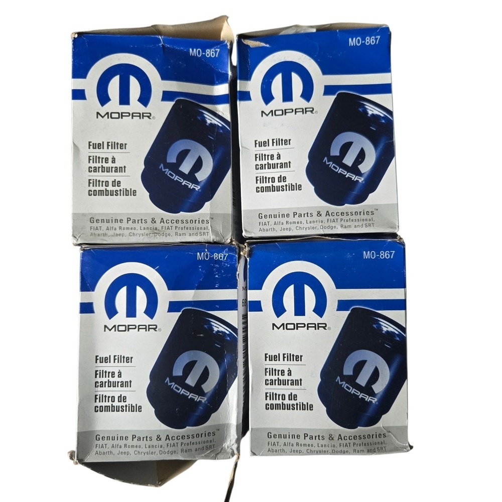 4PK Mopar MO-867 Fuel Filter 68197867AB Fuel/Water Separator, Ram 6.7L 2013–2018